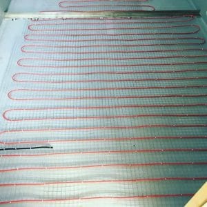 Floor Heating being installed in a home in Byron Bay