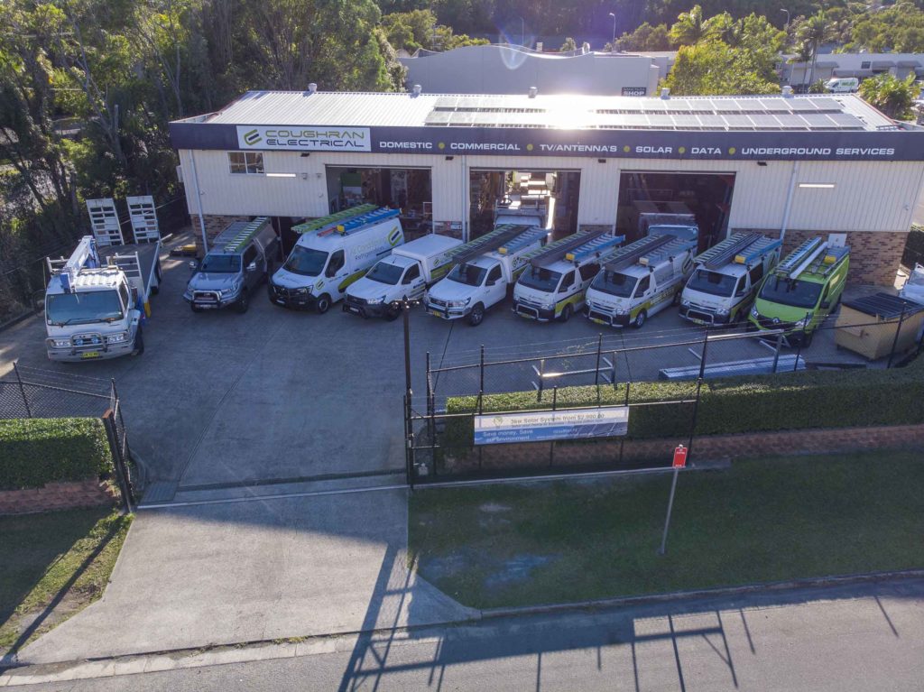 Aerial View of Coughran Electrical 2 — Coughran Electrical Electrician services in Northern Rivers Byron, NSW