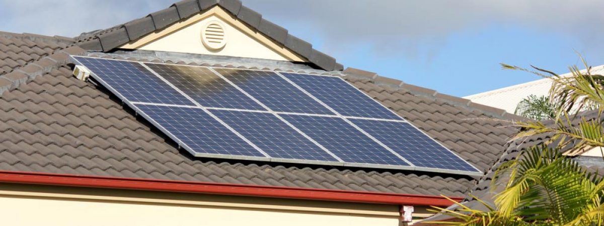 Solar Panels Installed On A Roof